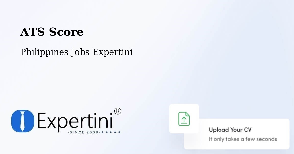 Resume ATS Score & Job Description Match Tool – San Roque - Philippines Jobs Expertini