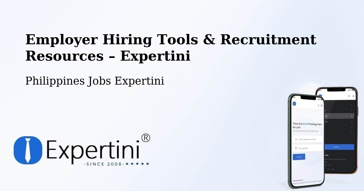 Employer Hiring Tools & Recruitment Resources – San Roque - San Roque, Philippines Jobs Expertini