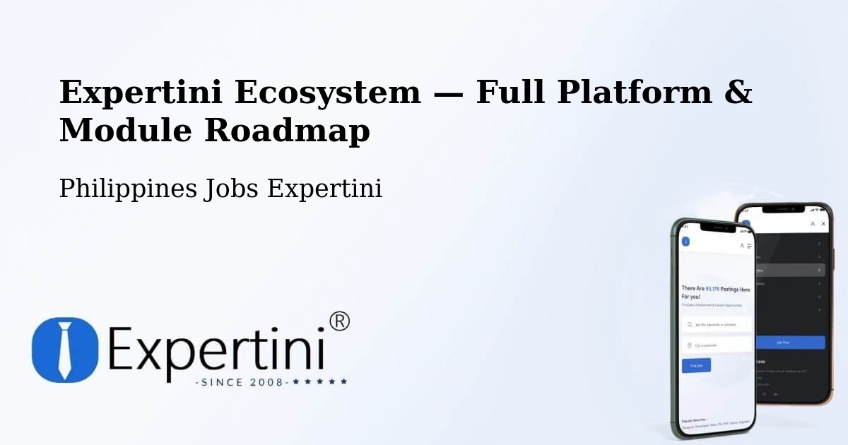 Expertini Ecosystem — Full Platform & Module Roadmap – San Roque